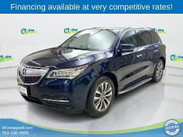 2016 Acura MDX with Fathom Blue Pearl Exterior