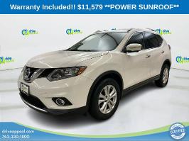 2014 Nissan Rogue with Moonlight White Exterior
