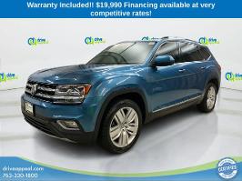 2019 Volkswagen Atlas with Pacific Blue Metallic Exterior