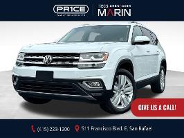 2019 Volkswagen Atlas with Pure White Exterior